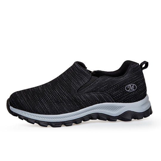 Damen Slip-On Sport-Sneaker mit atmungsaktivem Mesh-Obermaterial EB