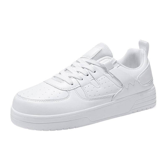Unisex nan Plateausneaker aus Lederimitat mit atmungsaktivem Mesh-Zungenbereich und stoßdämpfender Profilsohle EB