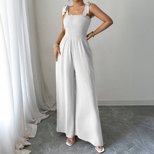 Damen Maxi-Kleid mit raffiniertem Rüschendesign und elastischem Oberteil EB