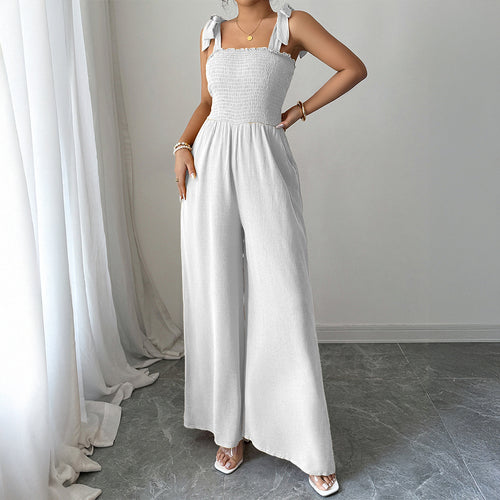 Damen Maxi-Kleid mit raffiniertem Rüschendesign und elastischem Oberteil EB