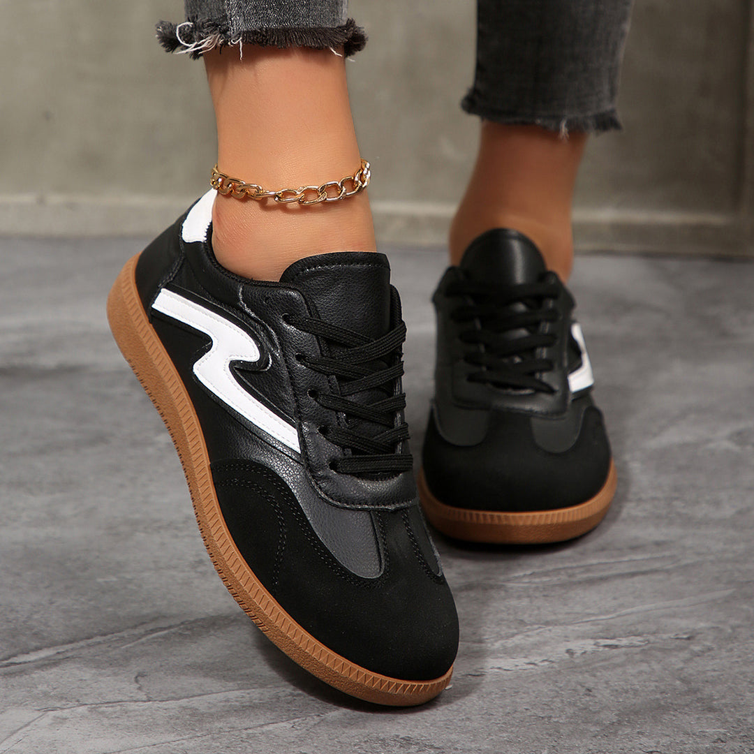Damen Sneakers mit gepolsterter Innensohle und rutschfester Laufsohle EB