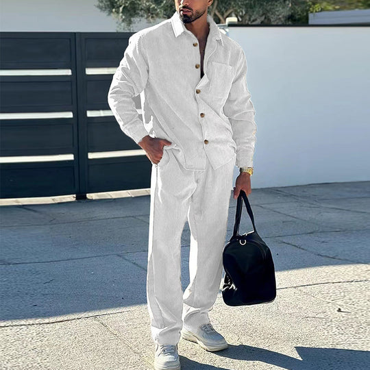 Herren lässiges Hemd und Freizeithose Set EB