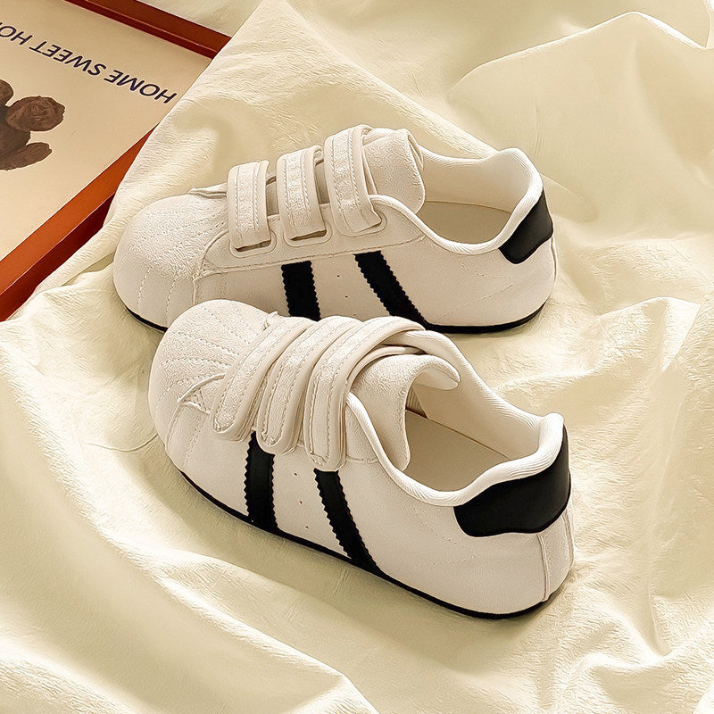 Damen Komfortable Klettverschluss-Sneaker mit Struktur-Oberfläche EB