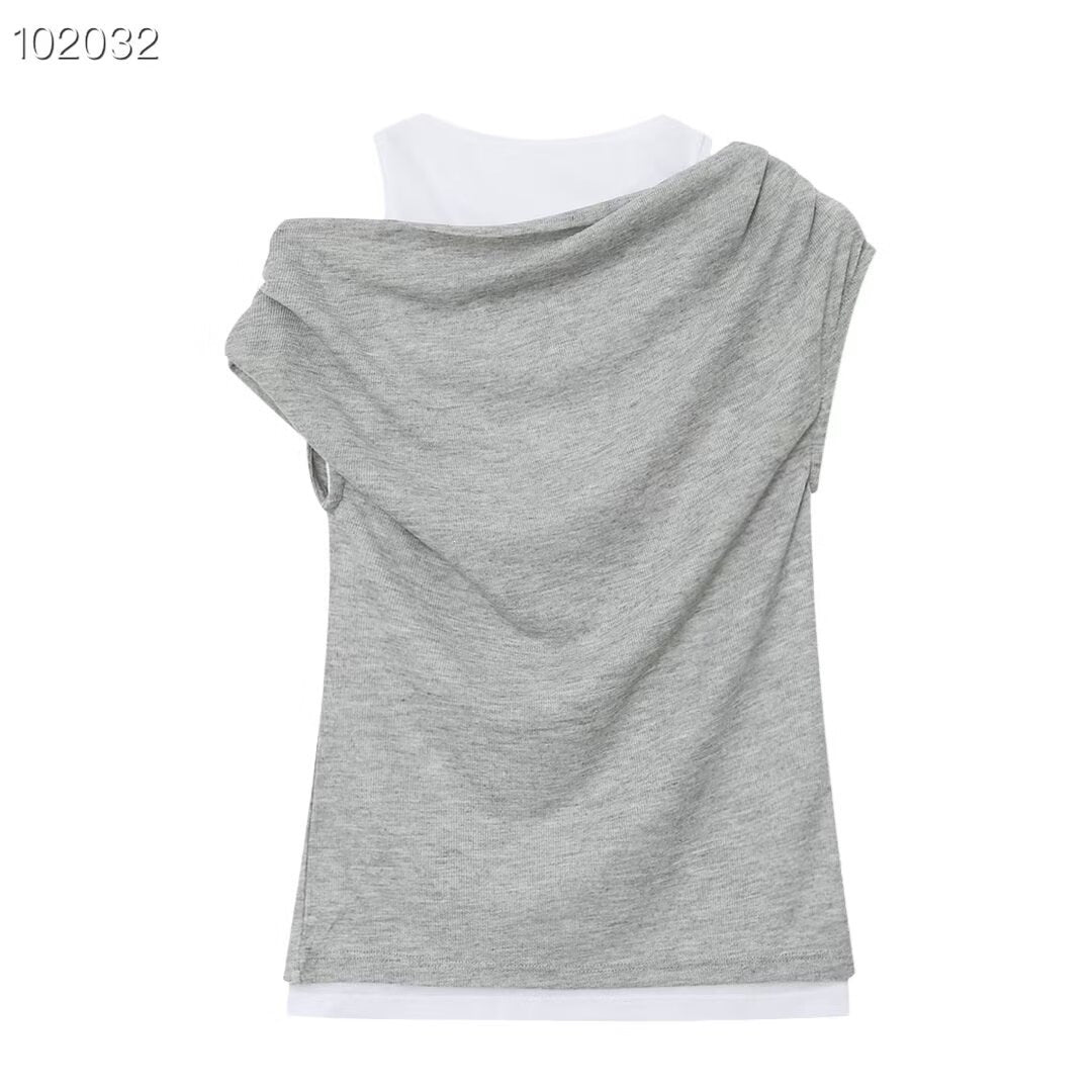 Damen lässiges Sweatshirt mit innovativem Oversize-Schnitt und trendigen Drapierungen EB