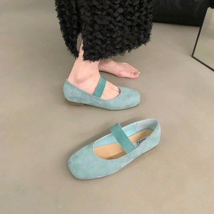 Damen elegante Mokassins mit modischem Riemchen und funkelnder Schnalle EB