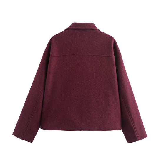 Damen cropped Utility-Jacke mit großen Taschen und modernem Schnitt EB