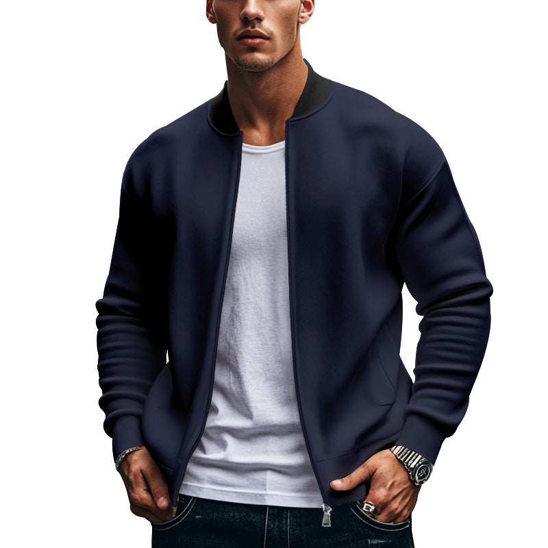 Herren Sportliche Bomberjacke mit hochschließendem Kragen EB