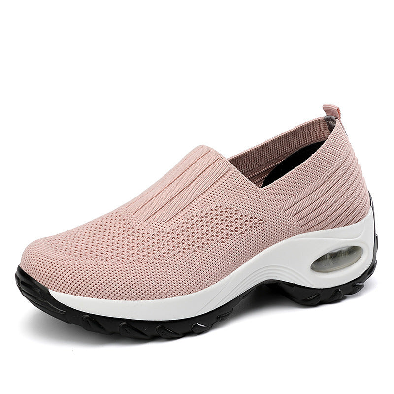 Damen Komfortable Slip-On Sportschuhe mit atmungsaktivem Obermaterial EB