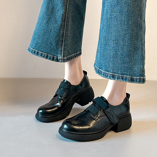 Damen Komfortable Schnürschuhe mit modischem Riemchen EB