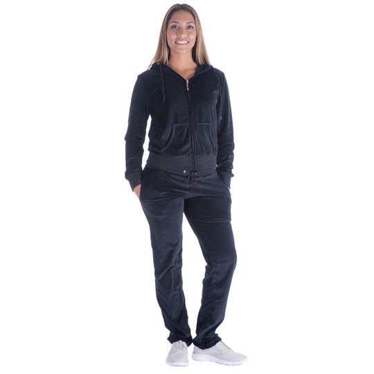 Damen Sportlicher Jogginganzug mit Kapuze EB