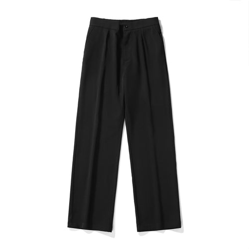 Herren Elegante weite Hose mit elastischem Bund und seitlichen Eingrifftaschen EB