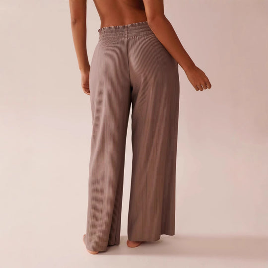 Damen elegante Plissierte Freizeithose EB