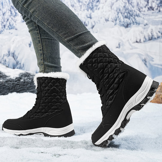 Damen Winterstiefel mit isolierendem Innenfutter und rutschfester Außensohle EB
