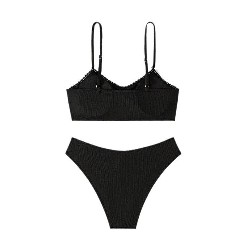 Damen Bikini-Set mit elegantem Rüschensaum EB