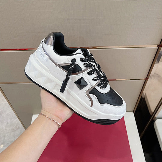 Damen Chunky Sneakers mit atmungsaktiver Oberflächenstruktur und rutschfester Sohle EB