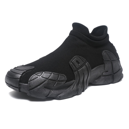 Unisex modische High-Top Sneakers mit elastischem Strick-Obermaterial EB