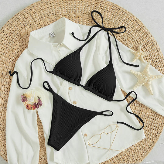 Damen Triangel-Bikini mit raffiniertem Bindesystem EB