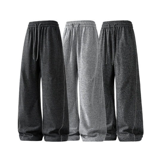 Damen weite Lounge-Sweatpants mit elastischem Kordelbund und dekorativer Seitennaht EB