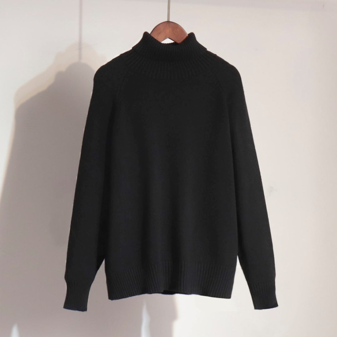 Damen Feinstrickpullover mit hohem Kragen EB