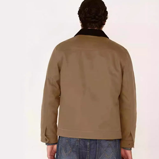 Herren lässige Utility-Jacke mit praktischen Taschen und robustem Design EB