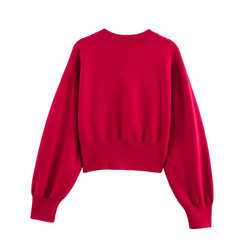 Damen Strickjacke mit Herzenknöpfen EB