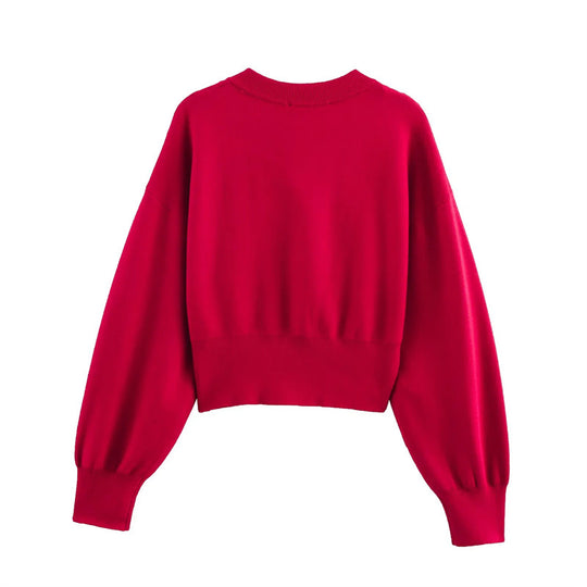 Damen Strickjacke mit Herzenknöpfen EB