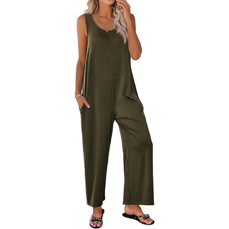 Damen Overall mit weit geschnittenem Bein EB