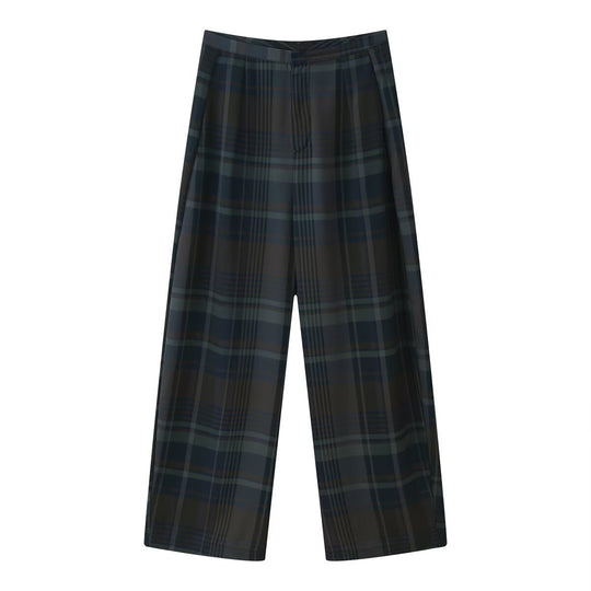 Damen Karottenhose mit modernem Karomuster und entspanntem Schnitt EB