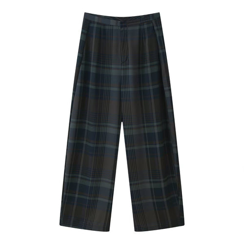 Damen Karottenhose mit modernem Karomuster und entspanntem Schnitt EB