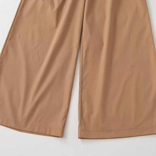 Damen weite Hochbundhose mit abnehmbarem Gürtel EB