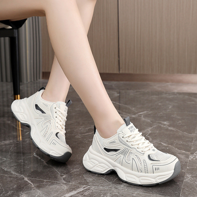 Damen trendige Sneakers mit sportlichem Design und atmungsaktiven Eigenschaften EB