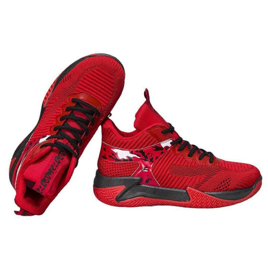 Damen Sportliche High-Performance Basketball-Sneaker mit atmungsaktiver Mesh-Oberfläche und dämpfender Sohle EB