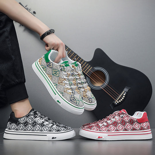 Damen Modische Sneaker mit geometrischem Muster EB