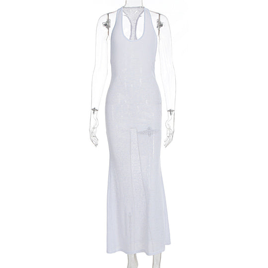 Damen Maxikleid mit elegantem Rücken-Ausschnitt EB