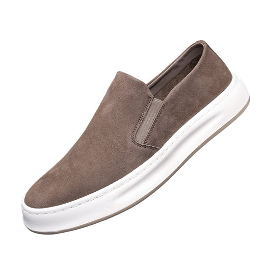 Damen Slip-On Sneakers aus hochwertigem Wildleder mit rutschfester Sohle und gepolsterter Innensohle EB