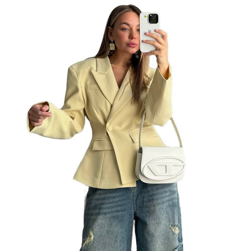 Damen eleganter taillierter Blazer EB