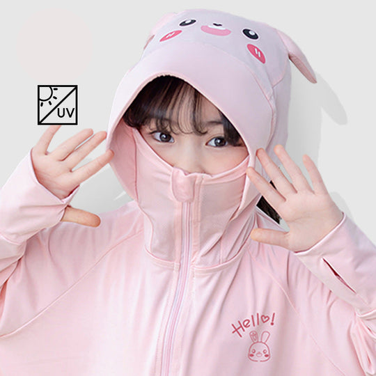 Damen Sonnenschutzjacke mit Kapuze und atmungsaktivem Material R&B