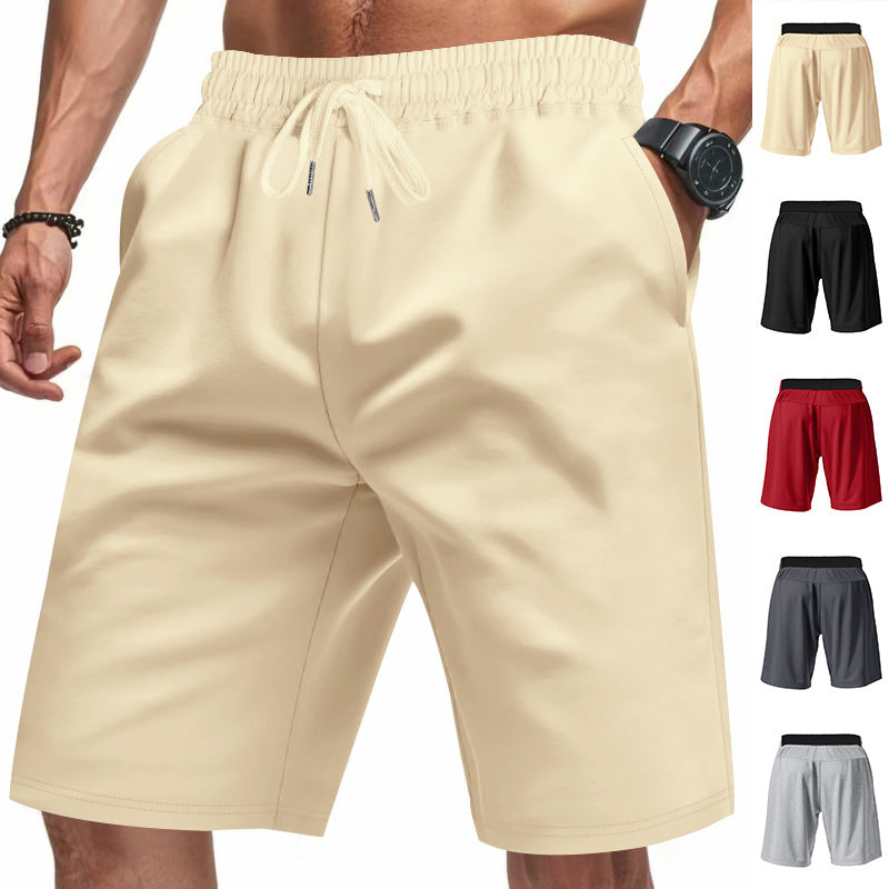 Herren Sportliche kurze Laufshorts mit elastischem Bund und praktischem Kordelzug EB