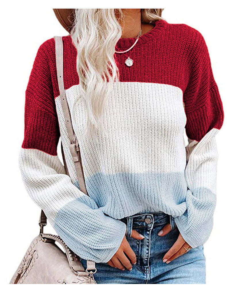 Damen lässiger Strickpullover EB