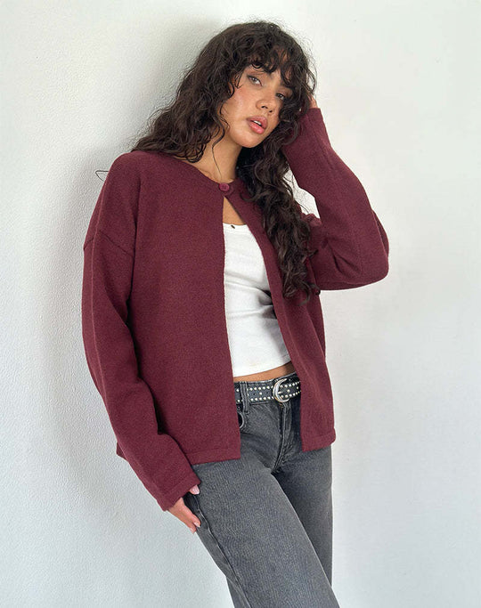 Damen Strickjacke mit praktischen Knopfdetails und lässigem Schnitt EB