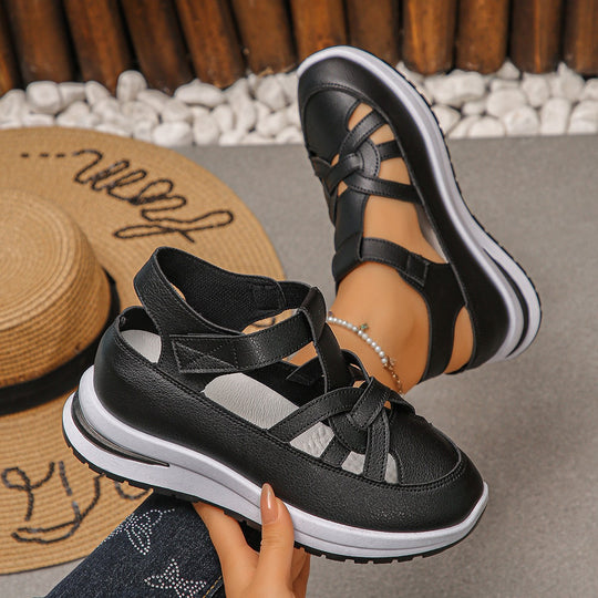 Damen Freizeit-Sneakers mit durchbrochenem Design und komfortablem Fußbett EB