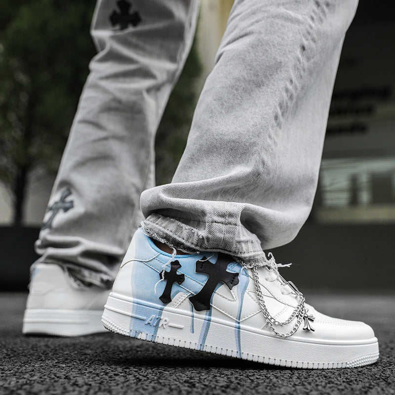 Damen Sneakers im modernen Design mit einzigartigem Ketten-Detail EB