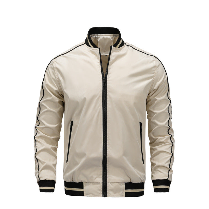 Herren sportliche Freizeitjacke im College-Stil EB