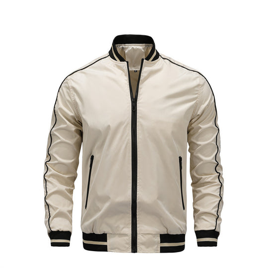 Herren sportliche Freizeitjacke im College-Stil EB