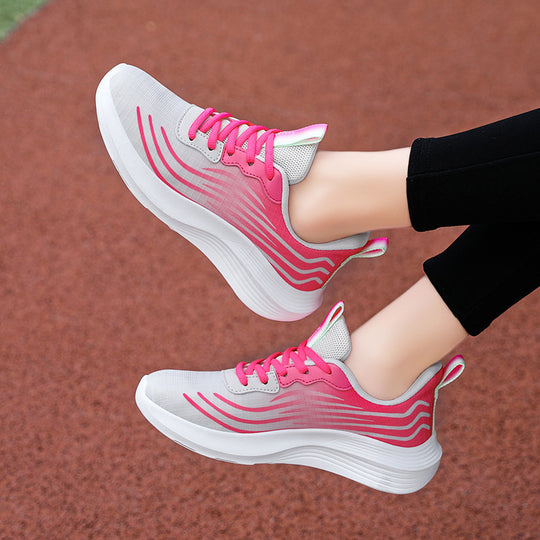 Damen Sportliche Leichtgewicht-Laufschuhe mit dämpfender Sohle EB