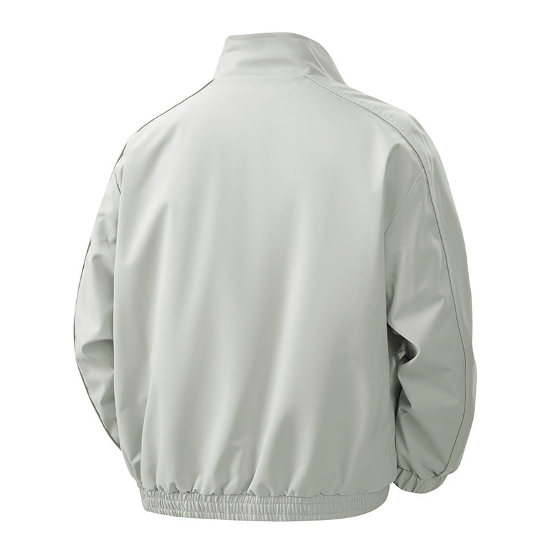 Herren leichter Übergangsblouson mit ergonomischen Schnittlinien, Stehkragen und verdecktem Reißverschluss EB