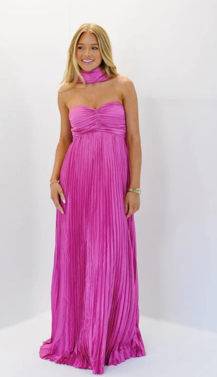 Damen elegante Maxi-Röcke mit Faltenwurf EB