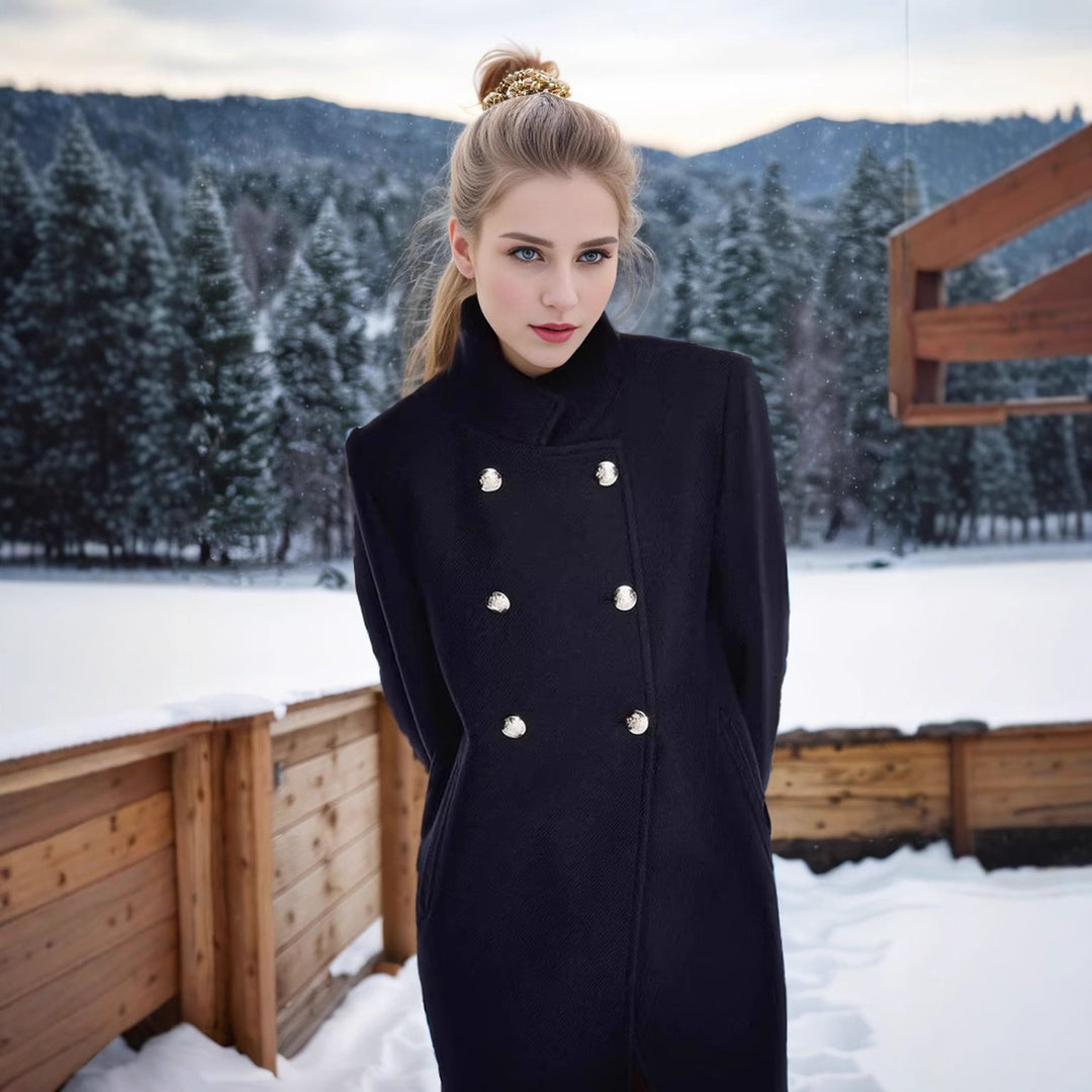 Damen modern geschnittene Doppelreiher Jacke EB