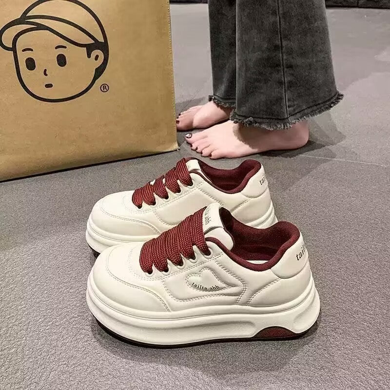 Damen Sneaker mit dicker Sohle und atmungsaktivem Obermaterial EB