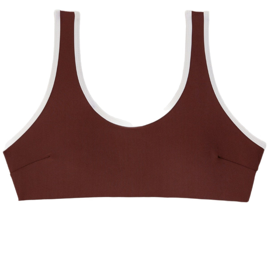 Damen Triangel-Bikini-Set mit verstellbaren Bindebändern und kontrastierenden Akzenten EB